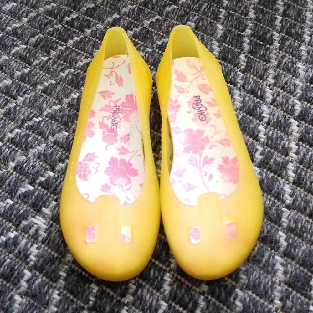 Girls primigi jelly shoes ballet flat yellow 27